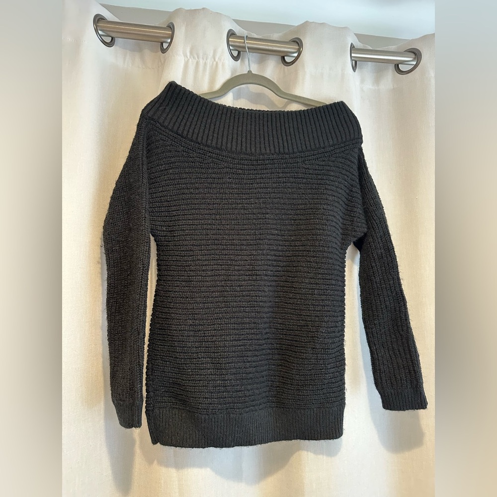 NWT! Express Off-Shoulder Black Sweater